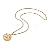 201 Stainless Steel Hollow Hummingbird Pendant Box Chain Necklaces for Women Men LS-NJEW-M086-05G-2
