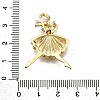 Rack Plating Brass Micro Pave Cubic Zirconia Pendants KK-D343-14G-D-3