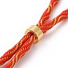 Nylon Cord Silder Bracelets MAK-C003-03G-12-2