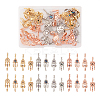 24Pcs 12 Styles Rack Plating Alloy European Dangle Charms MPDL-TA0001-04-3