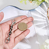 1Pc Black PU Leather Alloy Crub Chain Purse Strap Extenders for Purse Making PURS-CL0001-10A-3