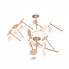 304 Stainless Steel Stud Earring Findings LS-STAS-E484-67G-RG-2