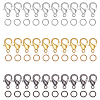 180Pcs 3 Colors Iron Open Jump Rings IFIN-FH0001-52-1