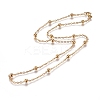304 Stainless Steel Cable Chain Necklaces NJEW-L159-08A-G-2