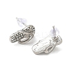 Flip Flop Alloy Crystal Rhinestone Stud Earrings FS-WGD6AB8-02-2