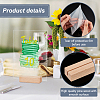 Transparent Acrylic Place Card & Wood Card Holder Set AJEW-WH0342-23-4