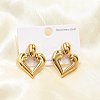 304 Stainless Steel Stud Earrings EJEW-M073-04G-01-1