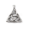 304 Stainless Steel Pendants STAS-K255-10AS-1