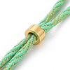Nylon Cord Silder Bracelets MAK-C003-03G-06-2