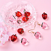 12Pcs 2 Colors Transparent Korea Acrylic Pendants OACR-YW0002-10-2