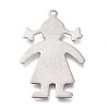 Non-Tarnish 304 Stainless Steel Pendants STAS-H113-09P-1
