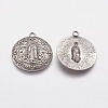 Alloy Lady of Guadalupe Pendants PALLOY-A20033-AS-FF-2