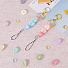 Baking Paint Zinc Alloy Knitting Stitch Marker Rings DIY-DC0002-21-6