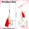 3Pcs 3 Colors Cartoon Lucky Cat Straps Mobile Phone Lanyard AJEW-OC0004-03-2