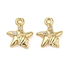 Brass Micro Pave Cubic Zirconia Pendants KK-U045-09G-1