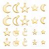 200Pcs 10 Style 304 Stainless Steel Charms STAS-LS0001-40-1