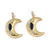 Brass Micro Pave Cubic Zirconia Pendants KK-E068-VF324-2