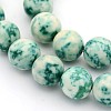 Natural Ocean White Jade Round Beads Strands G-F188-8mm-01-1