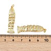 Brass Micro Pave Cubic Zirconia Pendants KK-A269-19G-3