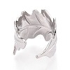 304 Stainless Steel Cuff Rings for Women RJEW-N052-02P-3