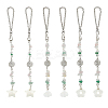 Natural Shell Cloud & Flower & Star Pendant Decoration HJEW-OC00289-1