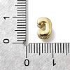 Brass Micro Pave Cubic Zirconia Letter Multi-Strand Links KK-D295-32G-03-3