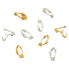 Brass Clip on Earring Converter KK-TA0007-43-1