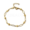 304 Stainless Steel Link Bracelets BJEW-A044-03C-G-4
