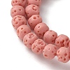 Synthetic Lava Rock Dyed Beads Strands G-H311-08D-08-3