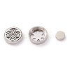 304 Stainless Steel Magnetic Diffuser Locket Aromatherapy Essential Oil Buckle AJEW-M027-06P-4