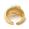 Brass Micro Pave Cubic Zirconia Open Cuff Rings for Women RJEW-G325-01A-G-3