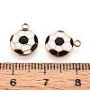 304 Stainless Steel Enamel Pendants X1-STAS-T068-09-3
