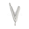 304 Stainless Steel Letter Connector Charms STAS-M108-01P-22-1