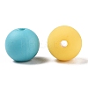 Rubberized Style Imitated Silicone Acrylic Beads MACR-T048-01C-10-2