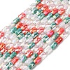 Electroplate Glass Beads Strands EGLA-D300-05-16-1