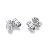 Lotus Pod & Bud Rack Plating Brass Pendants KK-G437-01P-3