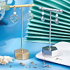 36Pcs 6 Styles Brass Stud Earring Findings KK-BBC0027-88-4