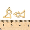 201 Stainless Steel Laser Cut Charms STAS-P428-10G-01-3
