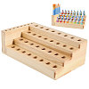 4-Tier Wooden Paint Rack AJEW-WH0016-07-1