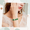 90Pcs 15 Styles Green Series Large Hole Resin European Beads OPDL-SP0001-02-4