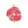 Brass Enamel Connector Charms KK-L275-57G-09-1