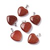 Synthetic Goldstone Pendants G-G956-B20-FF-2