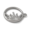 304 Stainless Steel Pendants STAS-L277-02C-P-2