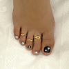3Pcs 3 Styles Brass Knot Open Cuff Toe Rings for Daily GY1534-3
