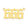 Ion Plating(IP) 201 Stainless Steel Pendants STAS-N090-LA866-6LG-2