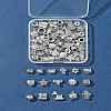 64Pcs 16 Styles Tibetan Style Alloy European Large Hole Beads FIND-FS0002-63-9