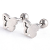 Tarnish Resistant 201 Stainless Steel Barbell Cartilage Earrings EJEW-R147-11-1