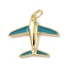 Brass Enamel Pendants KK-B155-10G-02-1