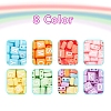 240Pcs 8 Colors Opaque Acrylic Multi-Strand Links MACR-YW0001-45-2