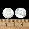 Carved Natural White Shell Cabochons SSHEL-N038-06B-03-3